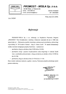 referencje projektowe Projdróg
